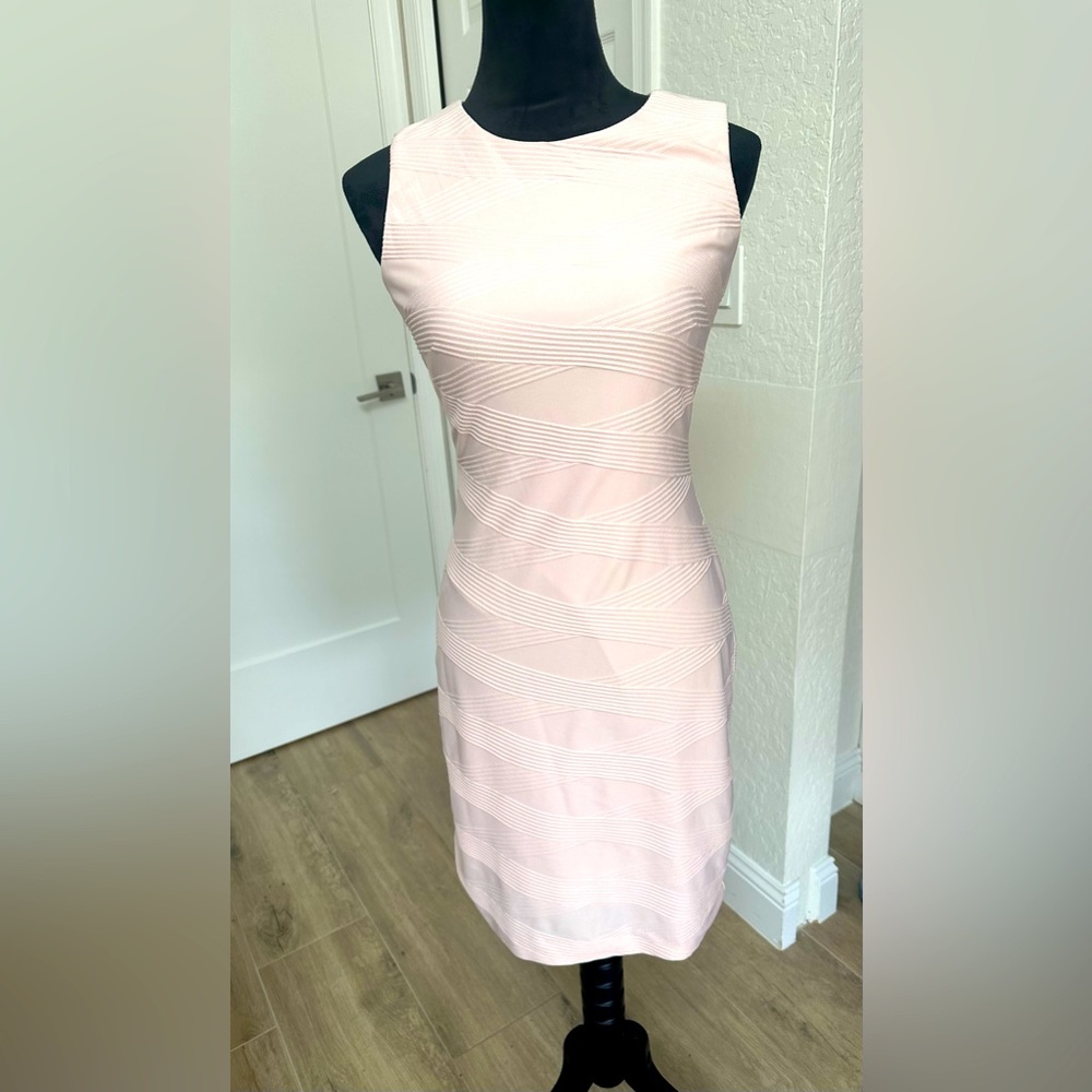 Tommy Hilfiger fenetre knit plaid sleeveless sheath dress